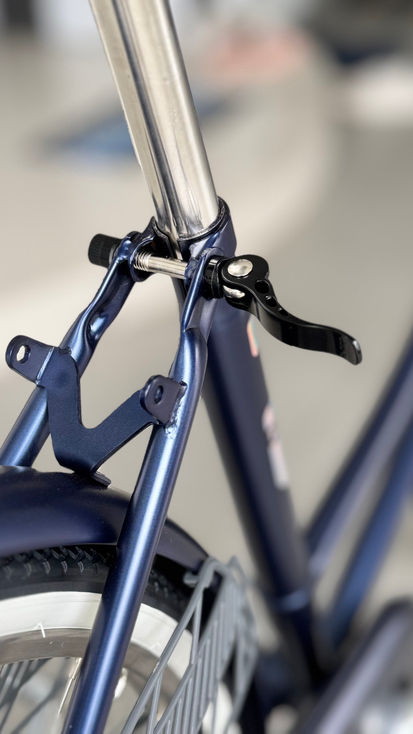 KAWASAKI 26 INCH SINGLE SPEED DARK BLUE + FREE BIKE LOCK