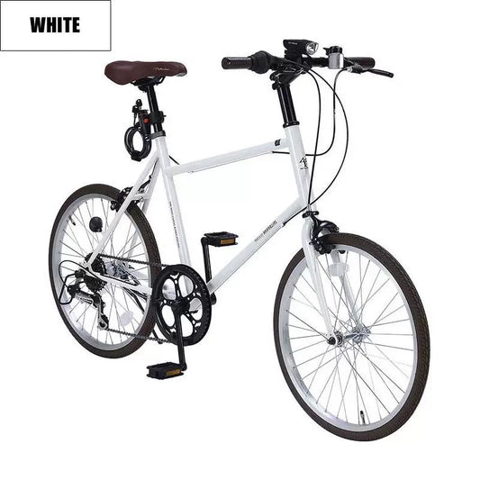 Mypallas MINIVELO 20 inch White + Free Headlight and Bike Lock