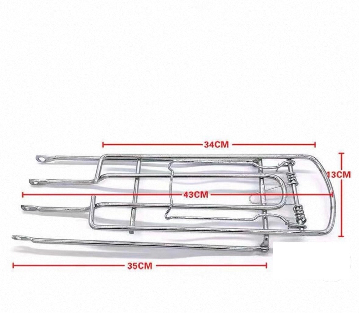 Kawasaki rear solid steel rack suitable for bike wheels size 24-26 inch