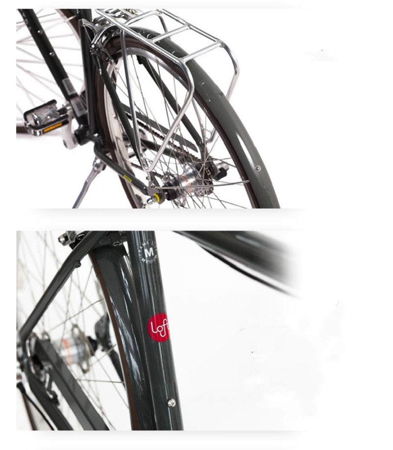 ELECTRA LOFT CLASSIC CITY BIKE 28 INCH MATTE ARMY GREEN 7 SPEED + FREE HEADLIGHT AND BIKE LOCK Q5