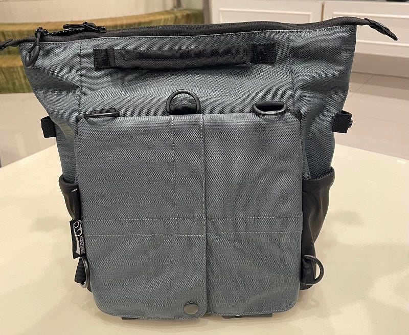 Bag from Cordura Front 8L Vintage Fabric (Black-Gray)
