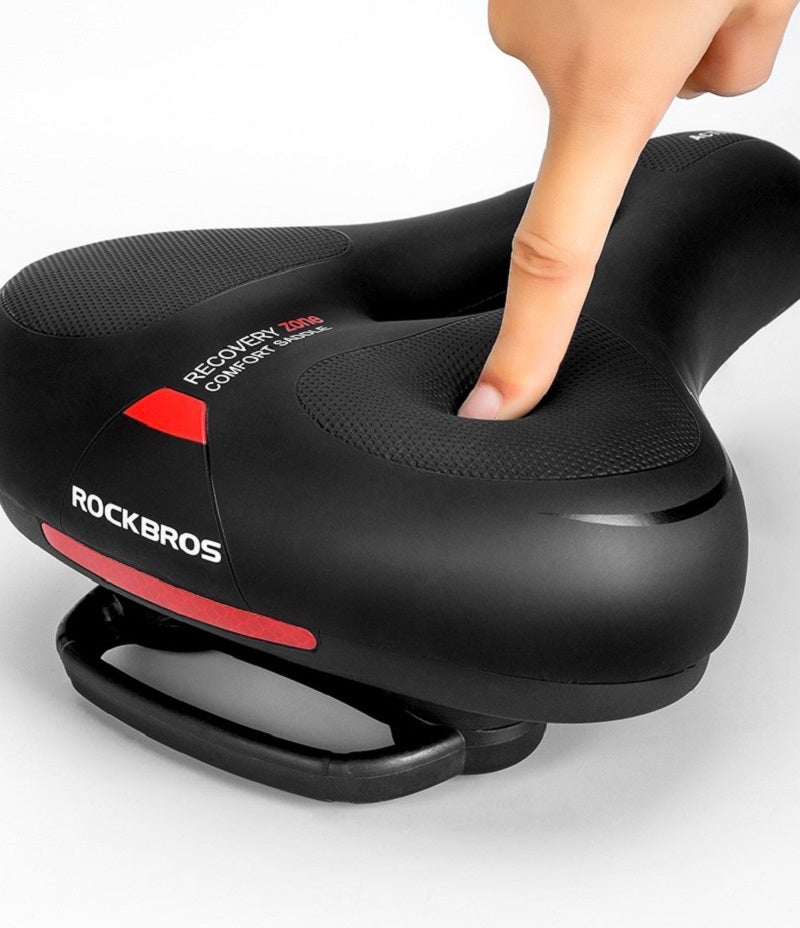 ROCKBROS SPRUNG COMFORT SADDLE - RED