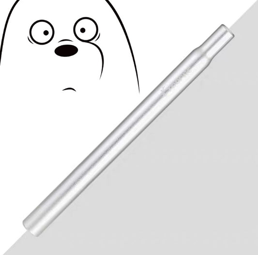 SEAT POST 25.4 X 350MM ALUMINUM SILVER