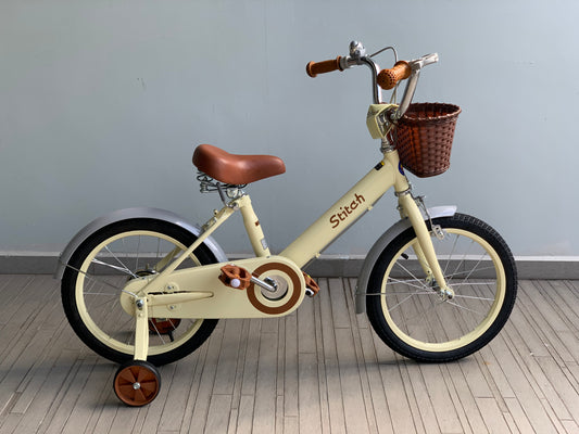STITCH 16/ 18 INCH MOONLIGHT WHITE (WITH TRAINING WHEELS)