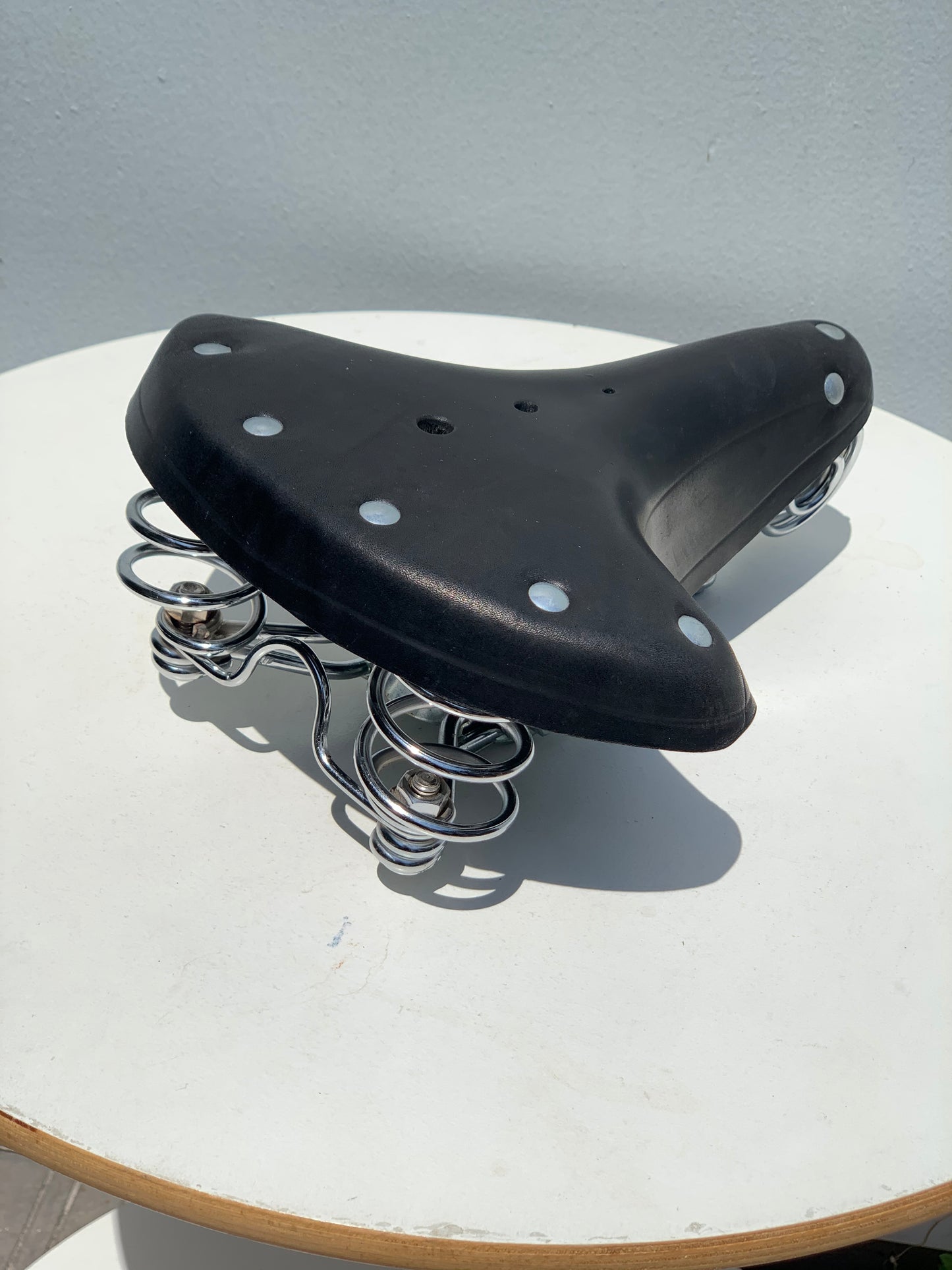 LEATHER SADDLE VINTAGE BLACK HS-02