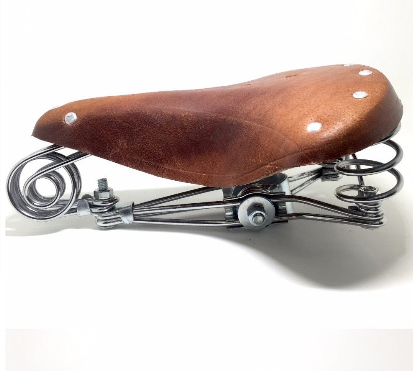 LEATHER SADDLE VINTAGE BROWN HS-01