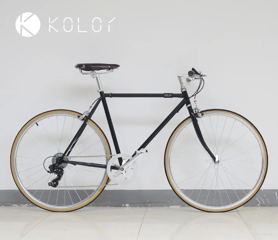 KOLOR Hi-SB ROAD BIKE FLAT BAR 700C CLASSIC BLACK SPEED S SIZE