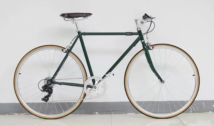 KOLOR Hi-SB ROAD BIKE 700C POSTAL GREEN 7 SPEED L SIZE + FREE BIKE LOCK Q5