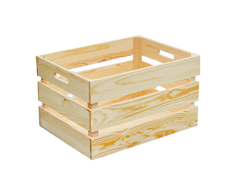 WOODEN CRATE PINEWOOD (LARGE)