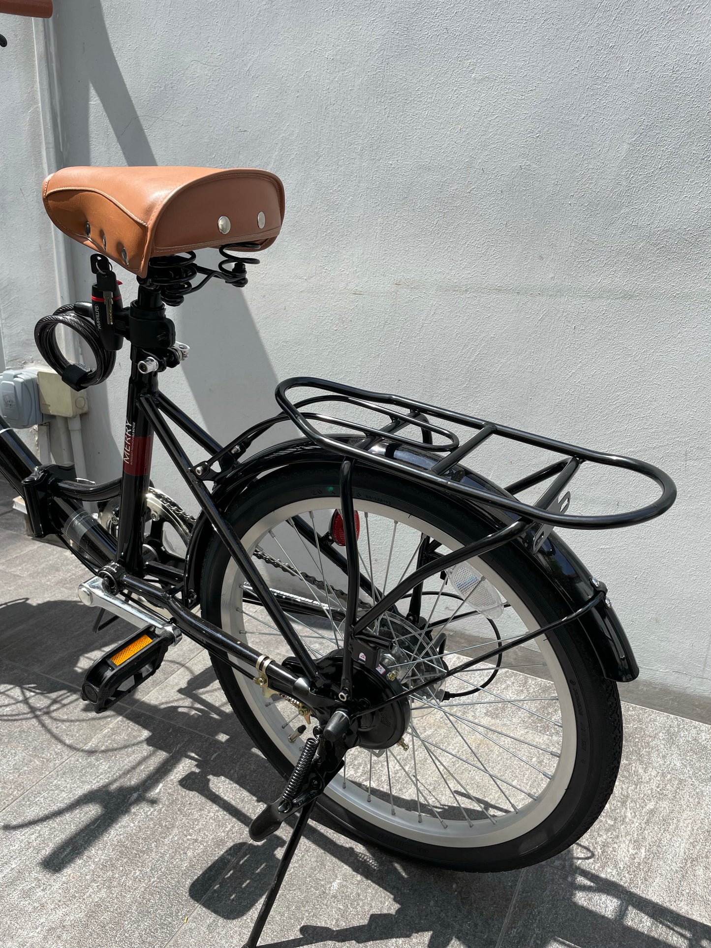 REAR STEEL RACK BLACK FOR 20 INCH BIKE