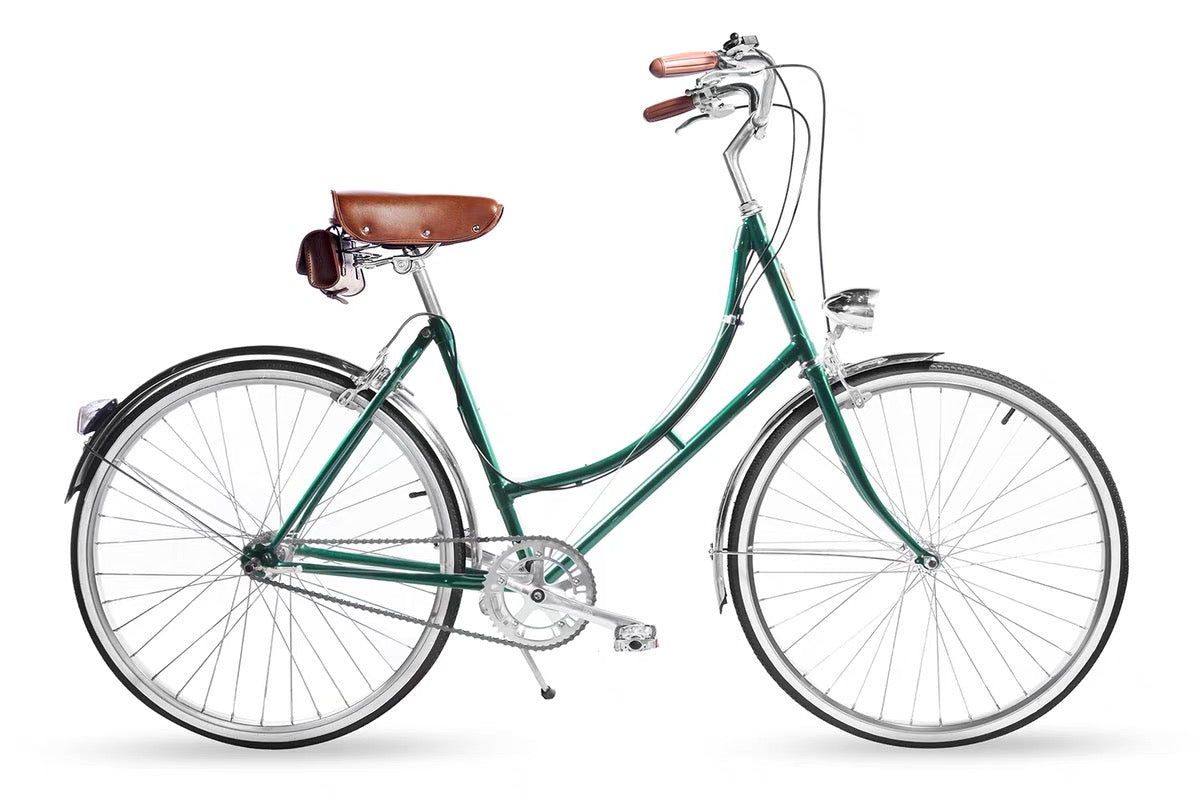 GAZELLE CLASSIC (NEW) 26 INCH GREEN 3 SPEED + FREE BIKE LOCK Q5