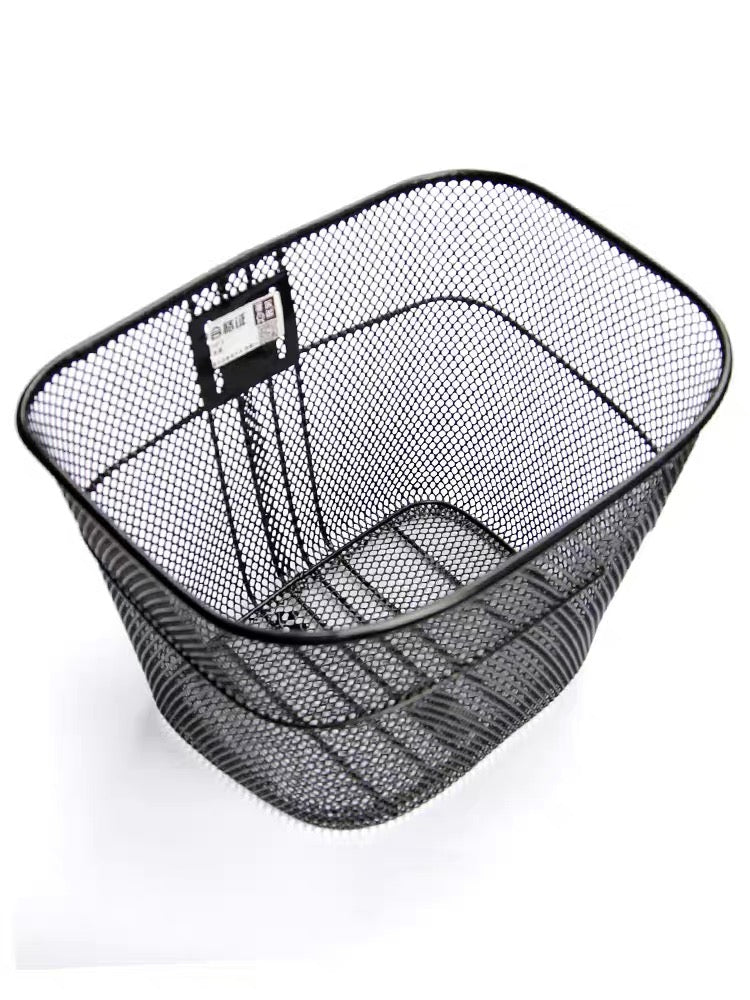 METAL BASKET FRONT WIRE MESH BLACK