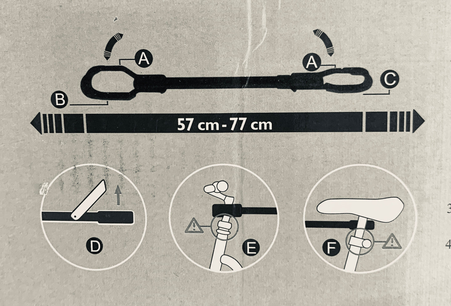 Bicycle Cross Bar for Transport On Carrier