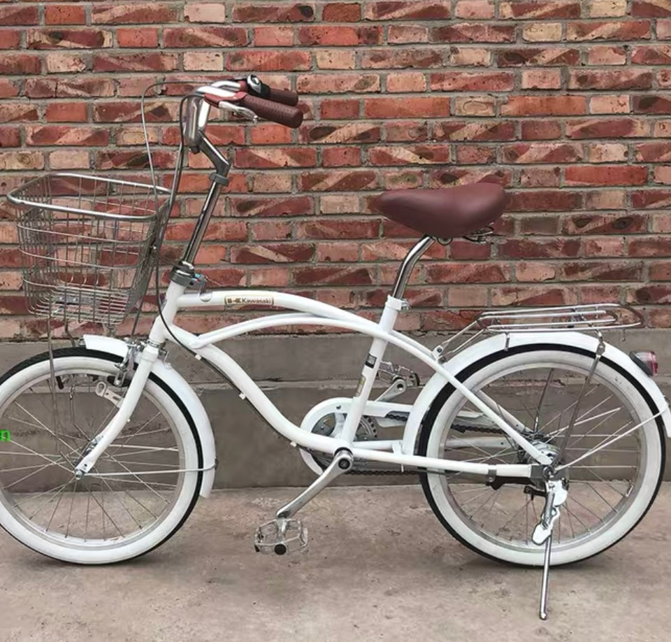 KAWASAKI 20 INCH 6 SPEED BEACH CRUISER + FREE BIKE LOCK