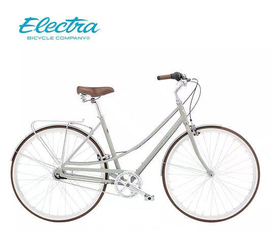 ELECTRA LOFT CLASSIC LADIES CITY BIKE 28 INCH LIGHT GREEN 7 SPEED INTERNAL HUB + FREE HEADLIGHT AND BIKE LOCK