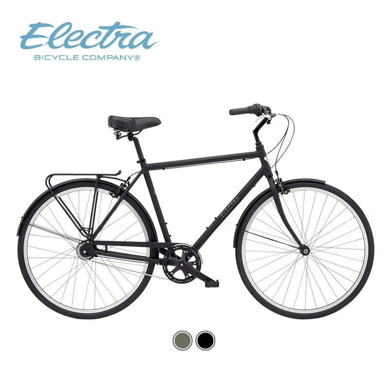 ELECTRA LOFT CLASSIC CITY BIKE 28 INCH MATTE BLACK L SIZE 7 SPEED INTERNAL HUB + FREE HEADLIGHT AND BIKE LOCK Q5