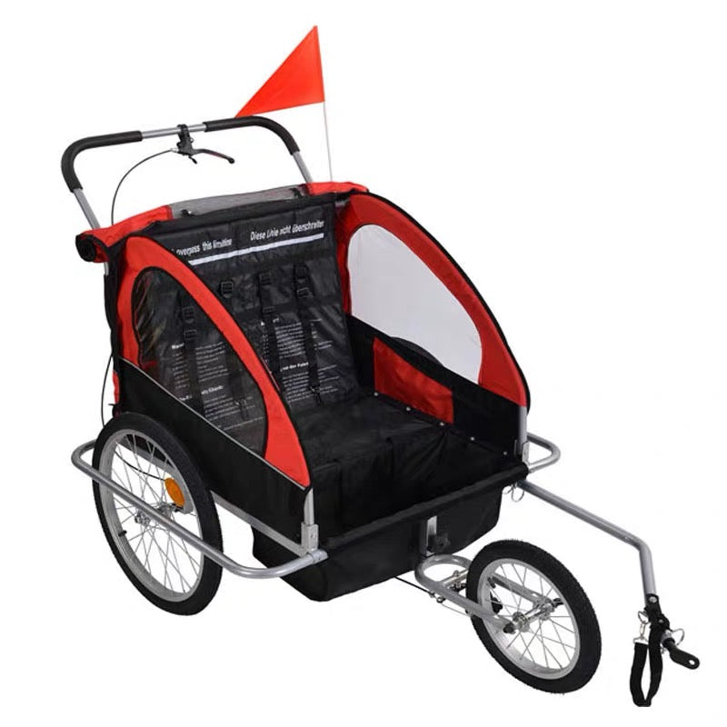 Bike Trailer With Suspension 2-in-1 Kids T01 (Red)