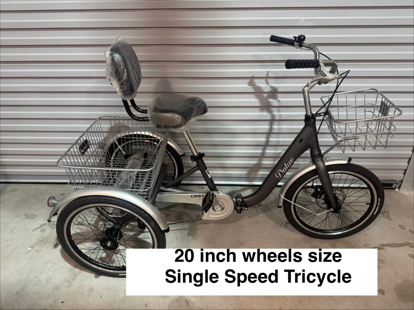 Foreknow 20 Inch Tricycle Gray Single Speed Foldable (preorder)