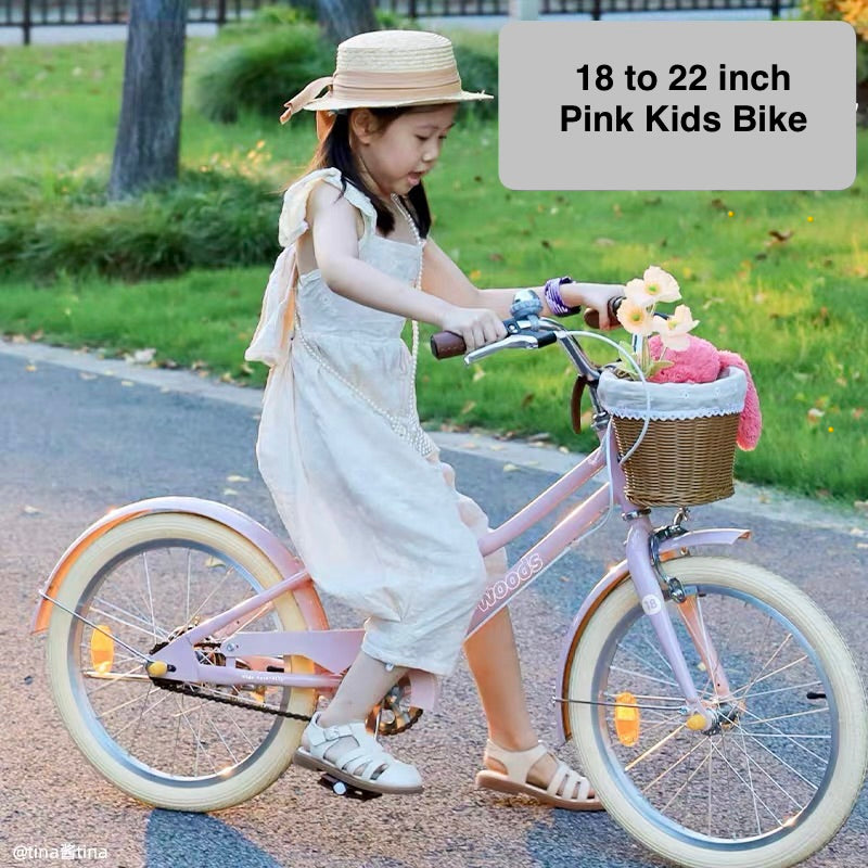 MONTASEN/ WOODS 20 INCH PEARLS PINK WITH WOVEN BASKET