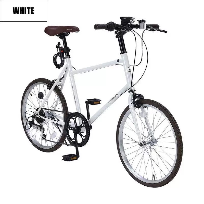 Mypallas MINIVELO 20 inch White + Free Headlight and Bike Lock
