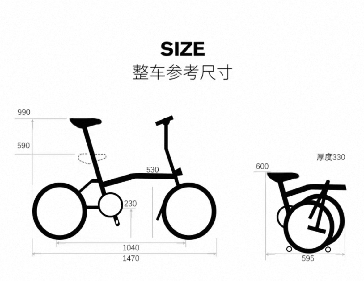 FootLoops T-16 Trifold bike 16 Inch 9 Speeds Silver + Free Bike Lock