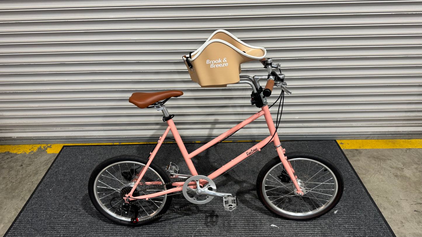 B&B Bicycle Pet Front Seat Gray - head tube mount