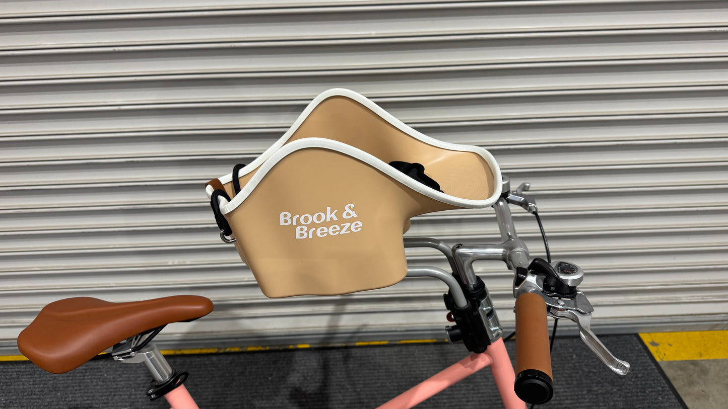 B&B Bicycle Pet Front Seat Gray - head tube mount