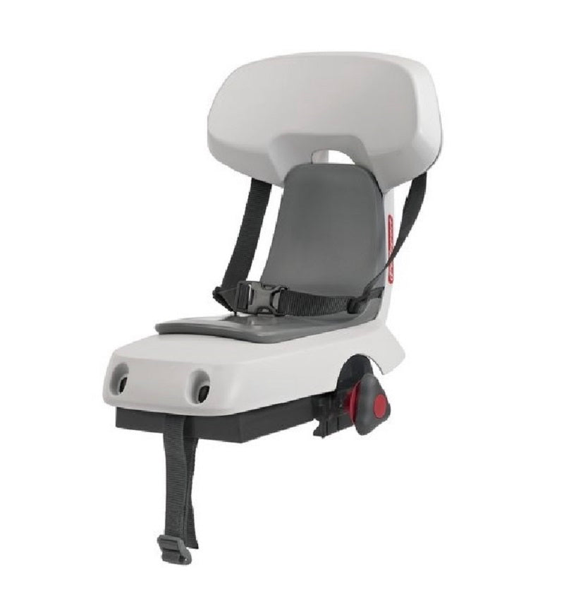 Bicycle Child Back Seat Complete Set Guppy Junior (White) with Footrest
