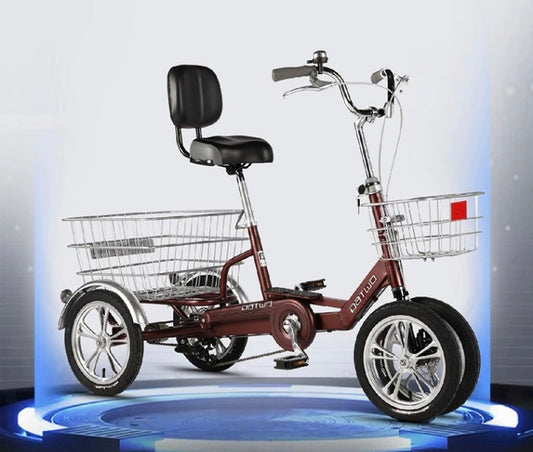 FOREKNOW 14 INCH TRICYCLE MAROON SINGLE SPEED