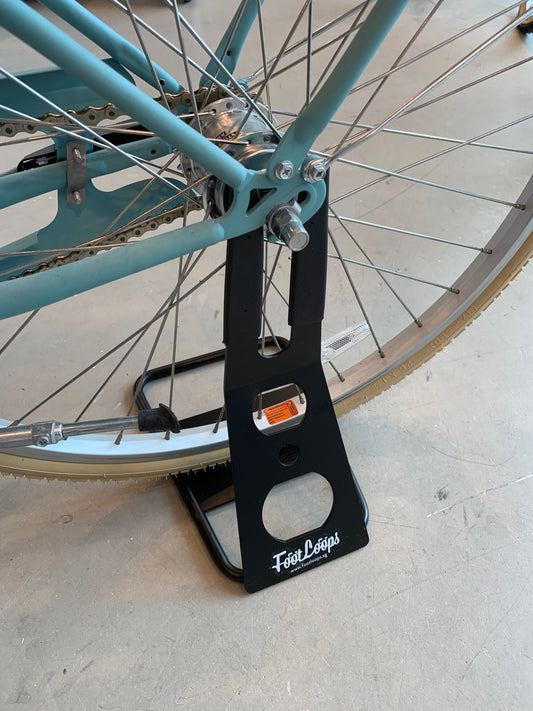 RUBBER HOOK BIKE RACK STAND STEEL (BLACK)