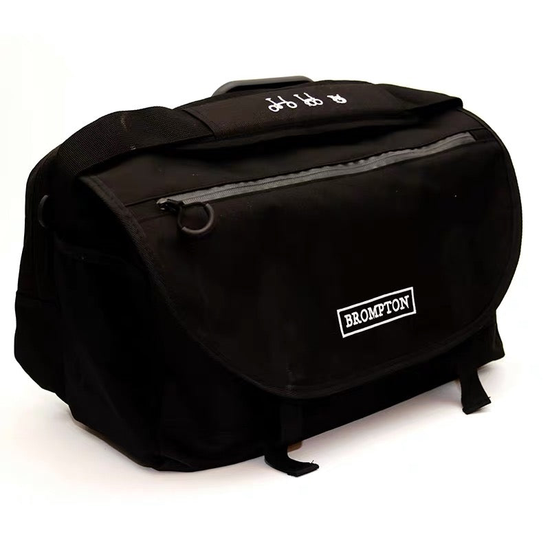 Front large bag with handle - Black