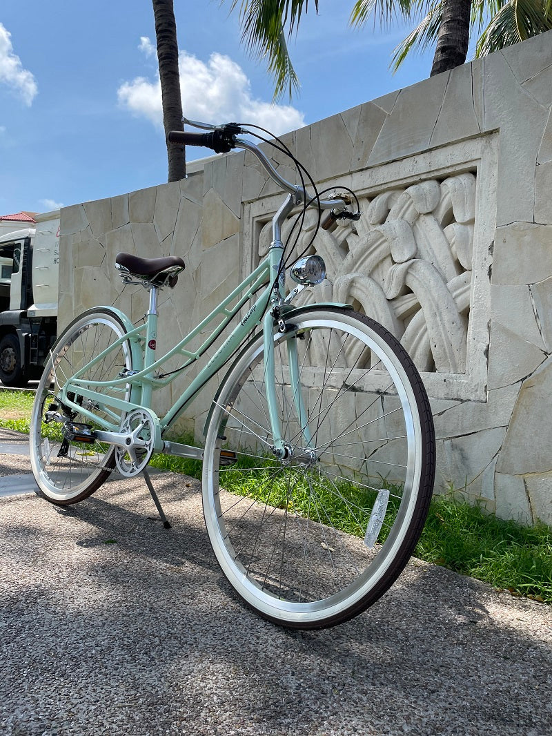 mint green womens bicycle Womens Beach Cruiser 26 Inch Standard SoftCruise Fits riders from 53 to 61 tall Mint Green Lady Cruiser Bikes