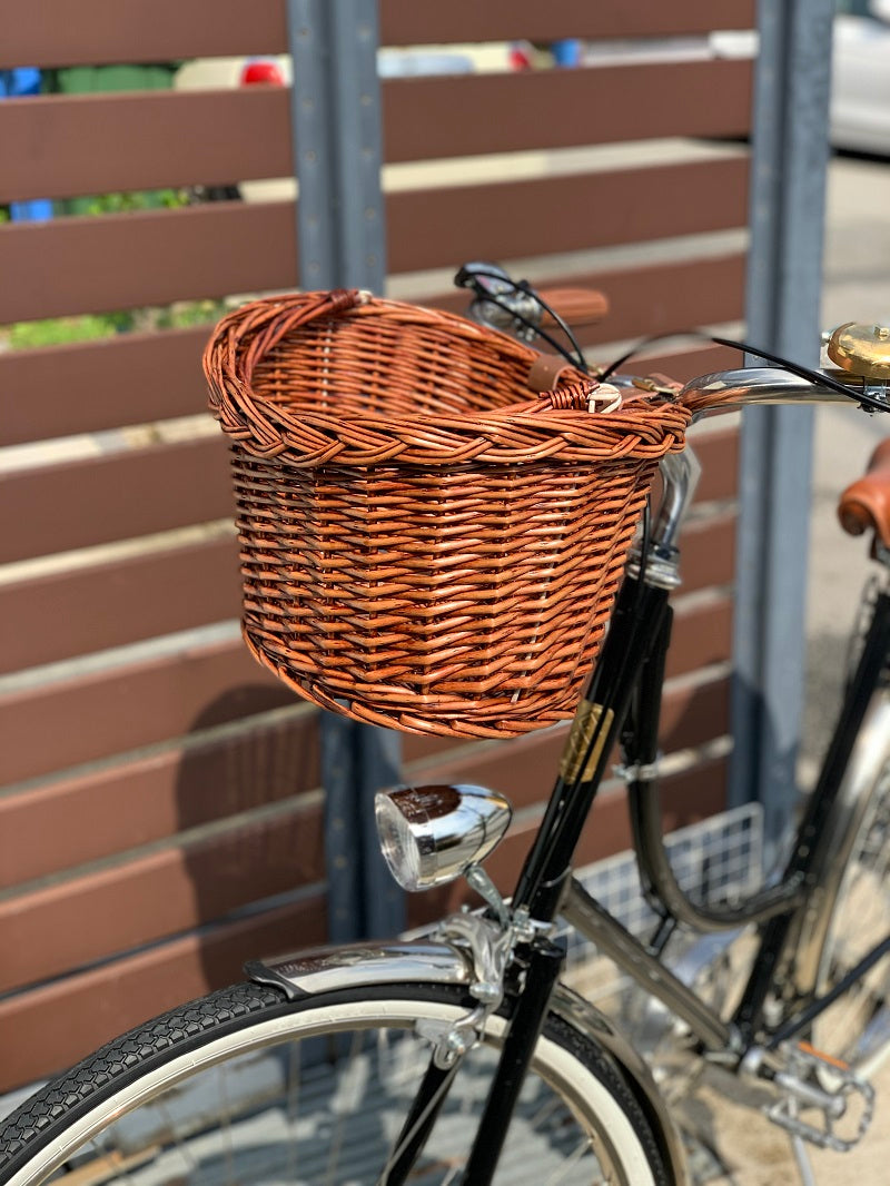 Basket Vintage Front With Supporting Head Tube Bracket