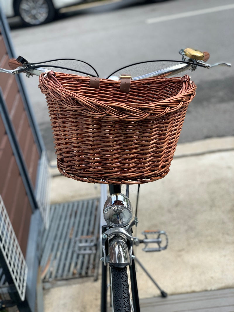 Basket Vintage Front With Supporting Head Tube Bracket