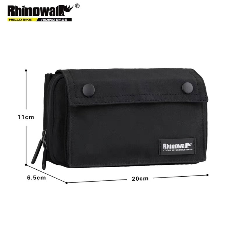 Bag for Bike Front Mini Fabric Rhinowalk (Black)