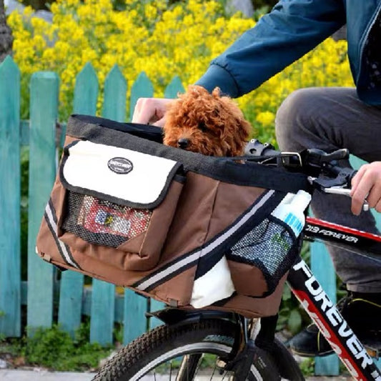 PETCOMER Bicycle Pet Basket