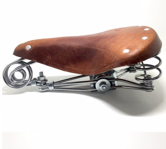 LEATHER SADDLE VINTAGE BROWN HS-01