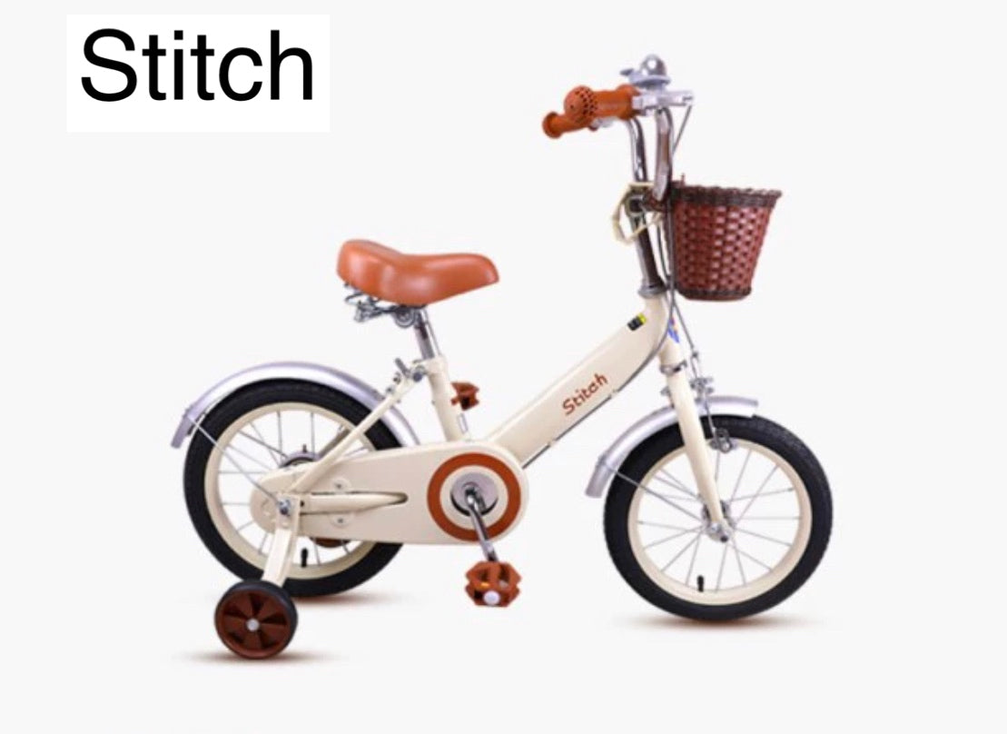 STITCH 12 INCH MOONLIGHT WHITE (WITH TRAINING WHEELS)