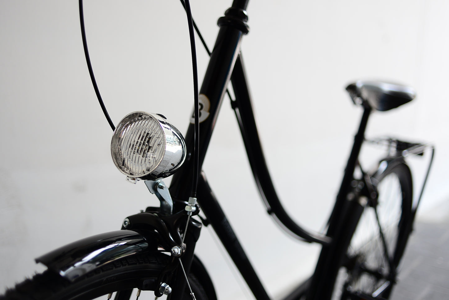 VINTAGE SILVER HEADLAMP 3 LEDs
