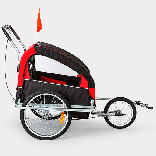 Bike Trailer With Suspension 2-in-1 Kids T01 (Red)